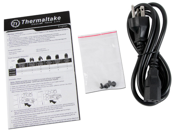 Fuente de Poder Thermaltake Smart 600W, ATX, 80 PLUS.