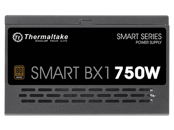 Fuente de Poder Thermaltake Smart BX1 de 750W, ATX 2.3, 80 PLUS Bronze, No Modular, Color Negro.