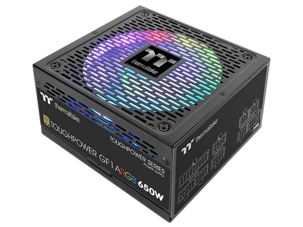 Fuente de Poder Modular Thermaltake Toughpower GF1 ARGB de 650W, ATX, 80 PLUS Gold.