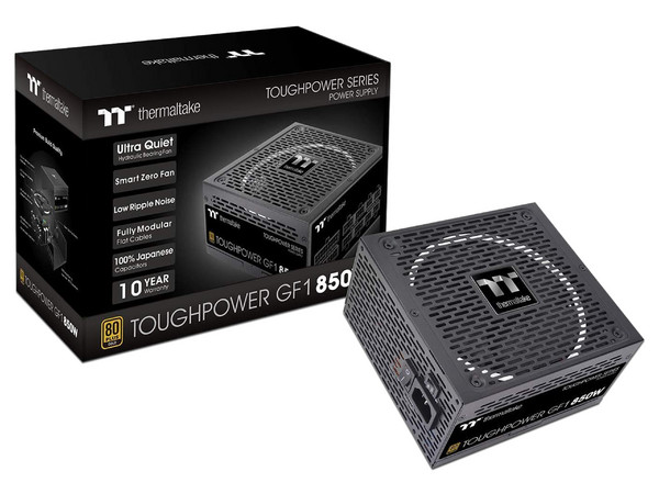 Fuente de Poder Modular Thermaltake Toughpower GF1 TT Premium Edition de 850W, ATX, 80 PLUS Gold.