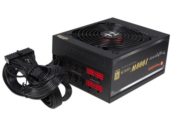 Fuente de Poder Thermaltake Toughpower de 1000W, ATX, 80 Plus Gold.