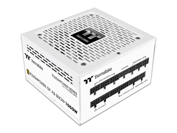 Fuente de Poder Modular Thermaltake Toughpower GF Snow TT Premium Edition de 1050W, ATX, 80 PLUS Gold. Color Blanca