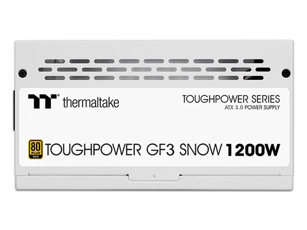 Fuente de Poder Modular Thermaltake Toughpower GF Snow TT Premium Edition de 1200W, ATX, 80 PLUS Gold. Color Blanca