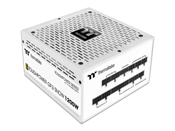 Fuente de Poder Modular Thermaltake Toughpower GF Snow TT Premium Edition de 1200W, ATX, 80 PLUS Gold. Color Blanca