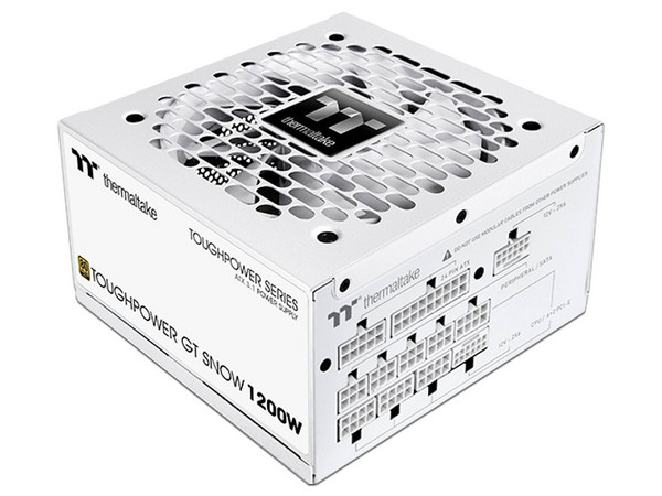 Fuente de Poder Modular Thermaltake Toughpower GT de 1200W, ATX 3.1, 80 PLUS Gold, Color Blanco.