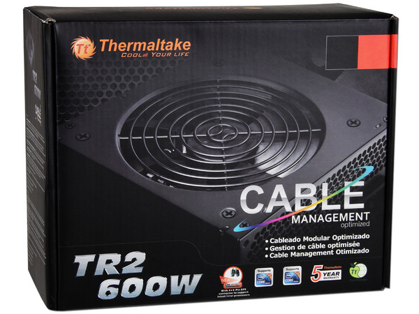 Fuente de Poder Thermaltake TR2 de 600W, ATX.