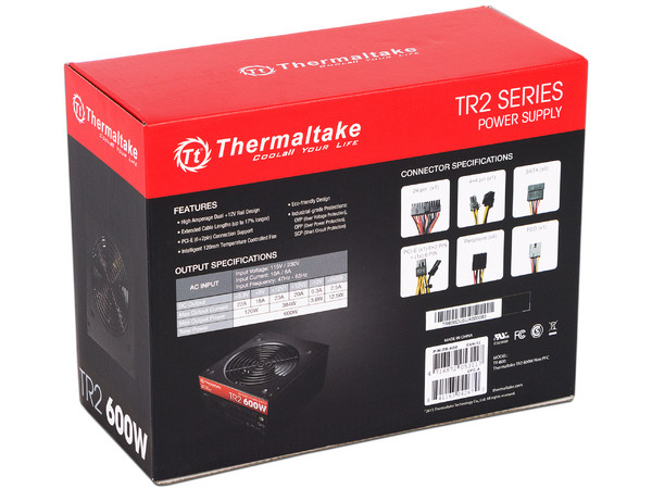 Fuente de Poder Thermaltake TR2 de 600W, ATX