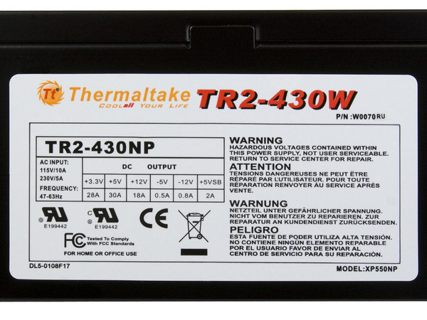 Fuente de Poder Thermaltake de 430W