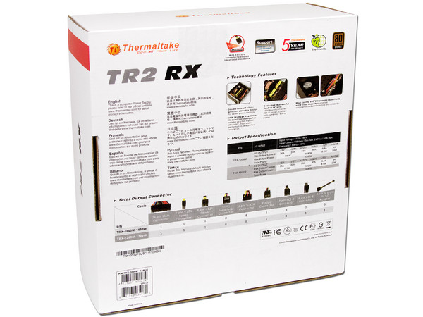Fuente de Poder Thermaltake TR2 RX de 1000W