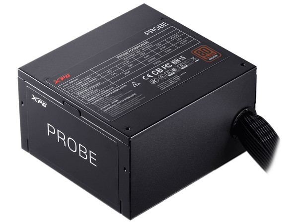 Fuente de Poder XPG PROBE de 600W, ATX, SATA, Molex, 80 PLUS Bronze, Color Negro. (Caja abierta)