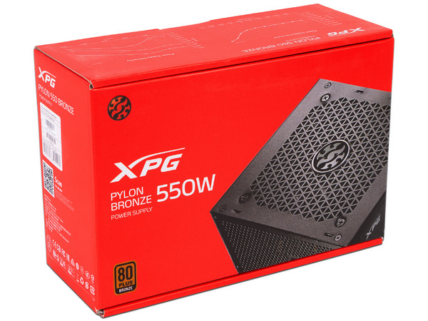Fuente de Poder XPG PYLON de 550W, ATX, 80 PLUS Bronze.