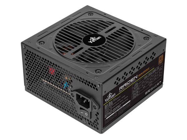 Fuente de Poder Yeyian Reiden de 550W, ATX, 80 Plus Bronze, Color Negro.