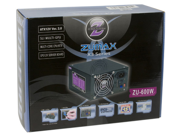 Fuente de Poder ZUMAX X3 Series de 600W