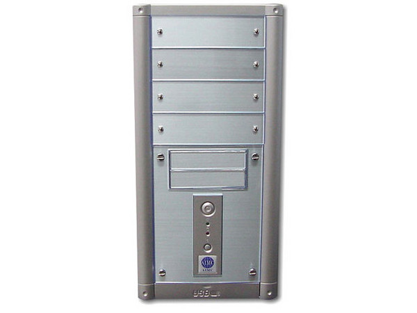 Gabinete AIMC 4350 de aluminio, con fuente de poder de 320Watts, con 3 ventiladores.