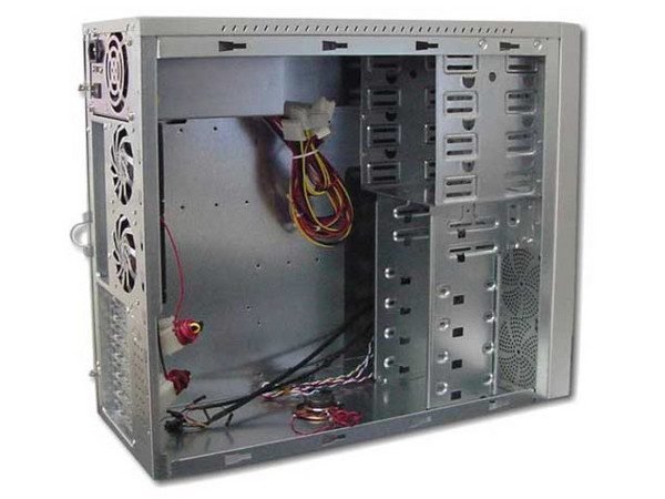 Gabinete AIMC 4350 de aluminio, con fuente de poder de 320Watts, con 3 ventiladores.