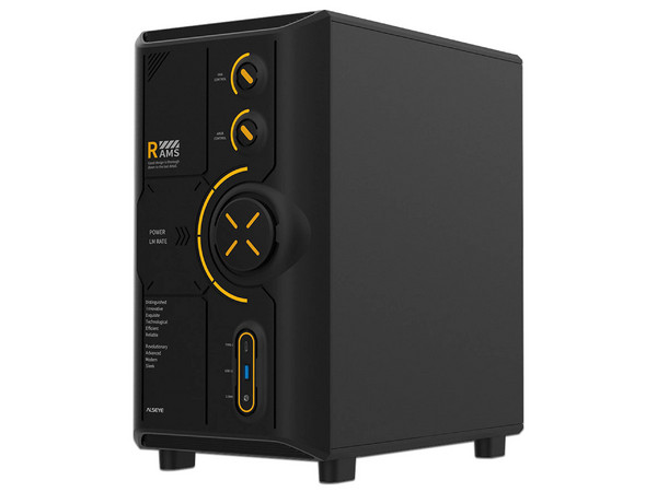 Gabinete ALSEYE RAMS 2.0, Mid Tower, Mini-ITX, No Incluye Fuente de Poder. Color Negro.