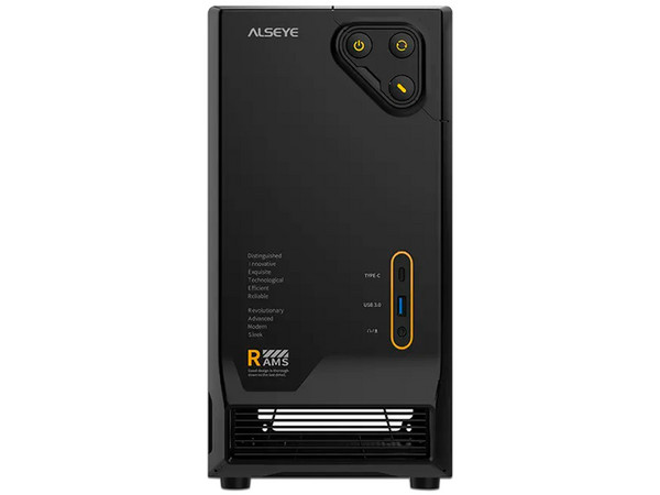Gabinete Alseye Rams 1.0, Mini Tower, Mini-ITX, No Incluye Fuente de Poder. Color Negro.