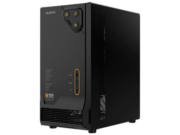 Gabinete Alseye Rams 1.0, Mini Tower, Mini-ITX, No Incluye Fuente de Poder. Color Negro.