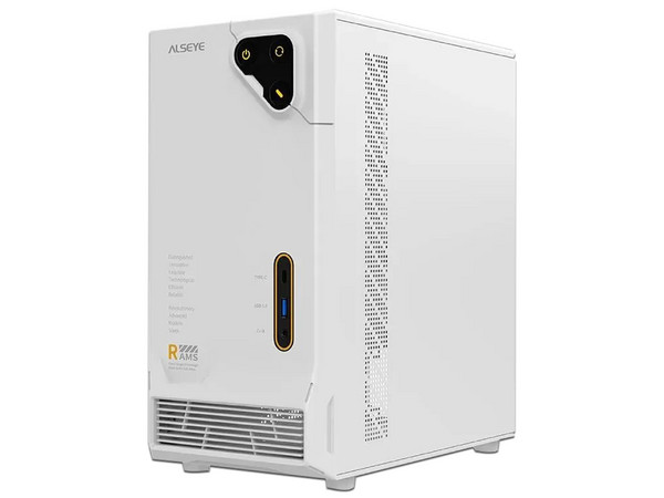 Gabinete Alseye Rams 1.0, Mini-Tower, Mini-ITX, No Incluye Fuente de Poder. Color Blanco.
