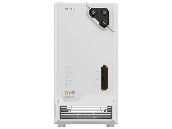 Gabinete Alseye Rams 1.0, Mini-Tower, Mini-ITX, No Incluye Fuente de Poder. Color Blanco.
