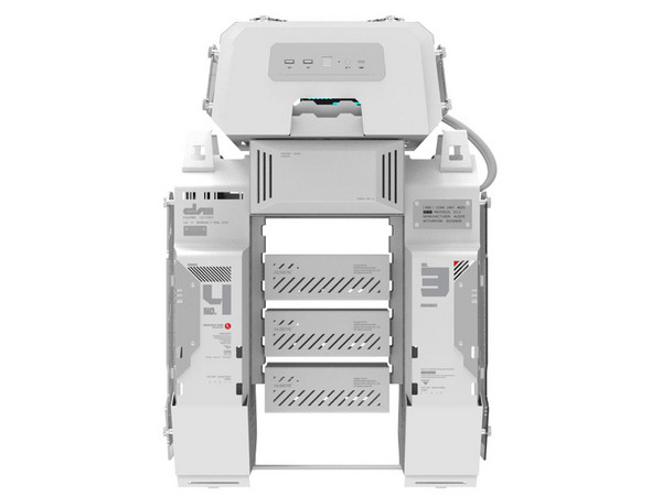 Gabinete ALSEYE RoboBox, Mid Tower, Micro-ATX, Panel de Cristal Templado, USB 3.0 Tipo A, No Incluye Fuente de Poder. Color Blanco.