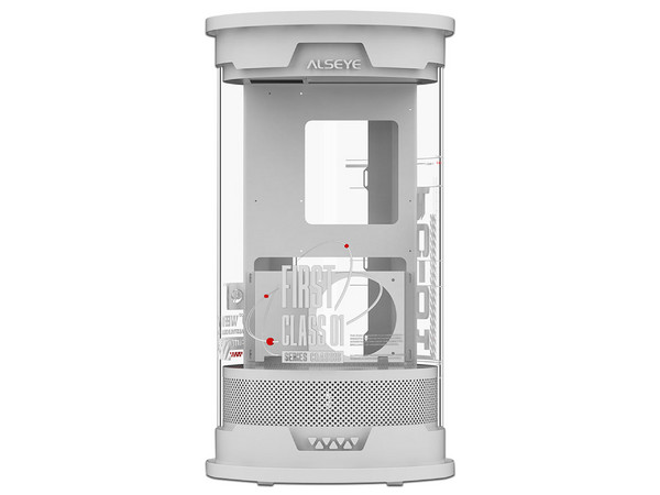 Gabinete ALSEYE First Class 01, Mini Tower, Mini-ITX, Panel de Acrílico, No Incluye Fuente de Poder. Color Blanco.
