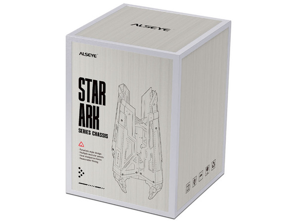 Gabinete Alseye Star ARK, Mid-Tower, ATX, No Incluye Fuente de Poder. Color Blanco.