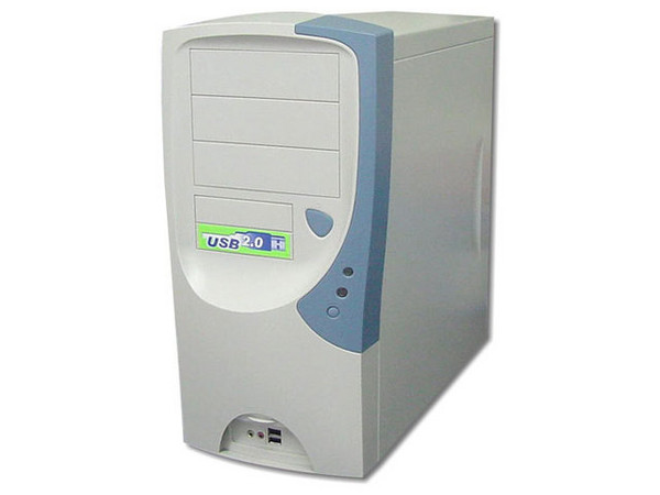 Gabinete A-Open ATX media torre modelo HQ45A fuente de 300W