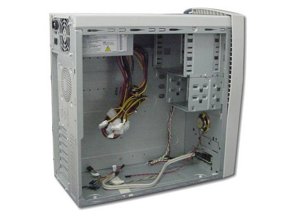 Gabinete A-Open ATX media torre modelo HQ45A fuente de 300W