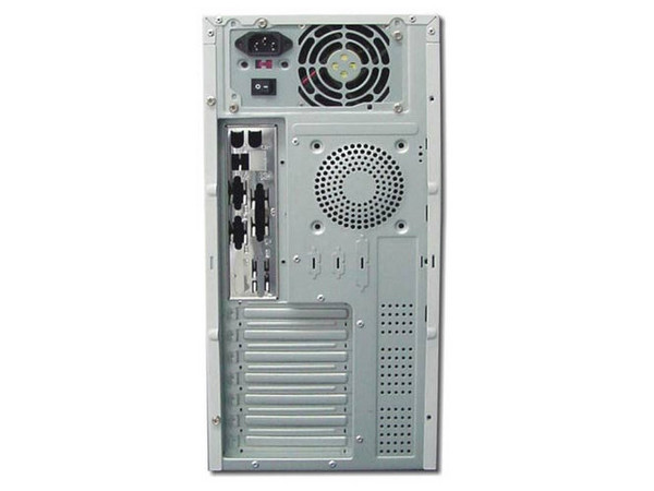 Gabinete A-Open ATX media torre modelo HQ45A fuente de 300W