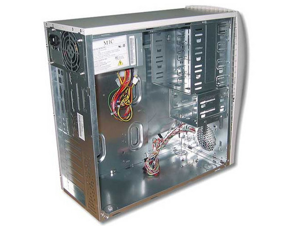 Gabinete AOpen XCase Cool Gray/Negro con fuente de 300W