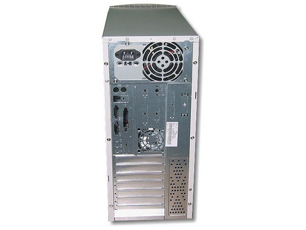 Gabinete AOpen XCase Cool Gray/Negro con fuente de 300W