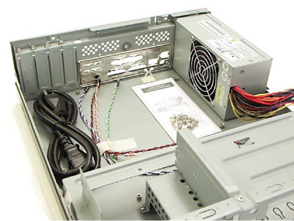 Gabinete AOpen H340D, Micro ATX, con Fuente de 200W, Color Negro.