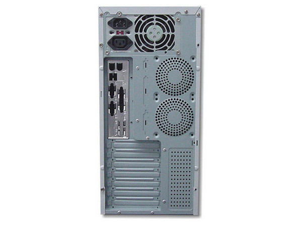 Gabinete ATX AOpen QF50A, Beige con Azul