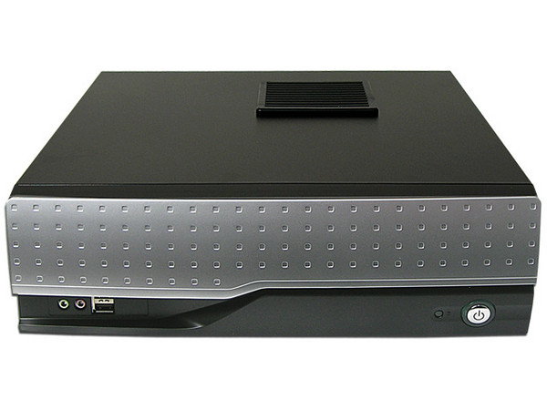 Gabiente AOpen H360E Slim, Fuente de Poder de 300W, Color Negro con Plata, Micro ATX.