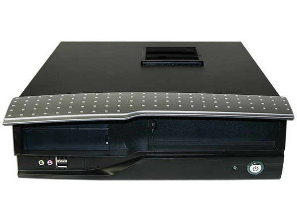 Gabiente AOpen H360E Slim, Fuente de Poder de 300W, Color Negro con Plata, Micro ATX.
