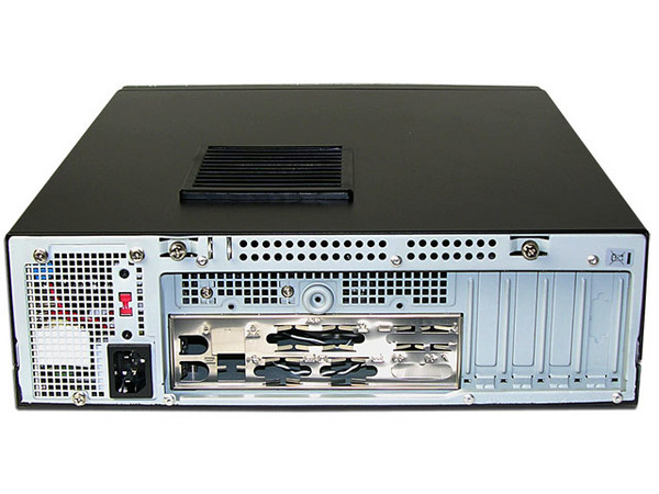 Gabiente AOpen H360E Slim, Fuente de Poder de 300W, Color Negro con Plata, Micro ATX.