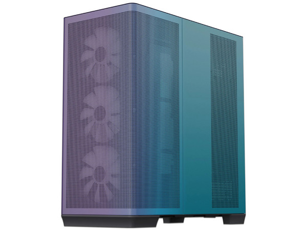 Gabinete APNX C1 CHROMA FLAIR, Mid Tower, ATX, No Incluye Fuente de Poder. Color Azul.