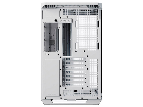 Gabinete APNX V1-W-WT-V1, Mid Tower, Micro-ATX, No Incluye Fuente de Poder. Color Blanco.
