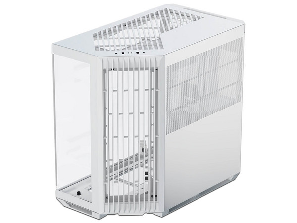 Gabinete APNX V1-WT-V1, Mid Tower, Micro-ATX, No Incluye Fuente de Poder. Color Blanco.