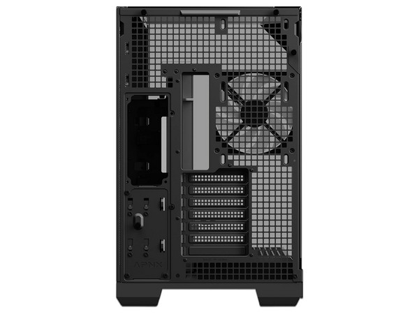 Gabinete APNX V2-BK-V1, Mid Tower, Micro-ATX, No Incluye Fuente de Poder. Color Negro.
