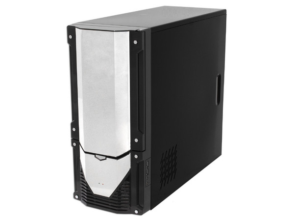 Gabinete Gamer ARION AYAX color Negro/Plateado (no incluye fuente de poder)