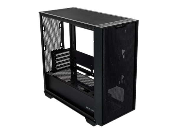 Gabinete ASUS A21 Case, Mid-Tower, Micro-ATX, (No Incluye Fuente de Poder), Color Negro.