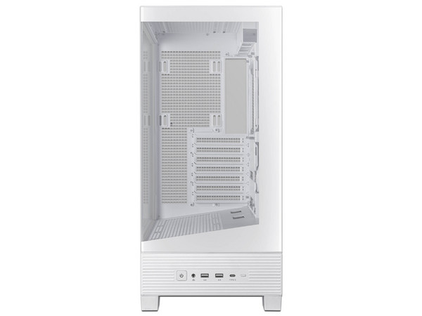 Gabinete ASUS A31 TG, Mid Tower, Micro-ATX, No Incluye Fuente de Poder. Color Blanco.