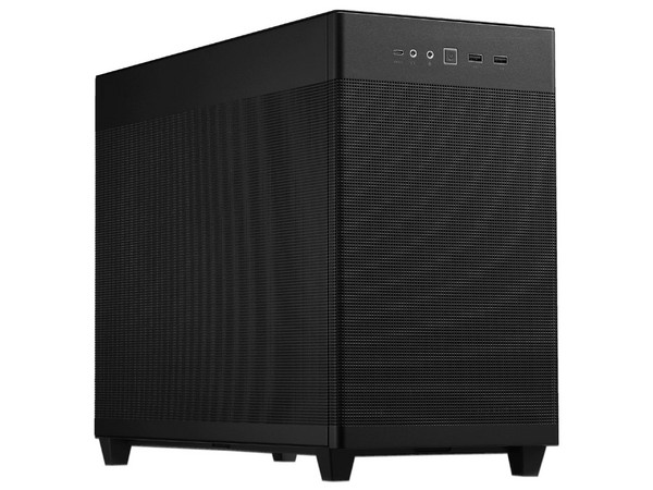 Gabinete ASUS Prime AP201, Mid-Tower, Micro-ATX, (No incluye fuente de poder). Color negro.