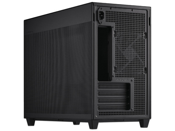 Gabinete ASUS Prime AP201, Mid-Tower, Micro-ATX, (No incluye fuente de poder). Color negro.
