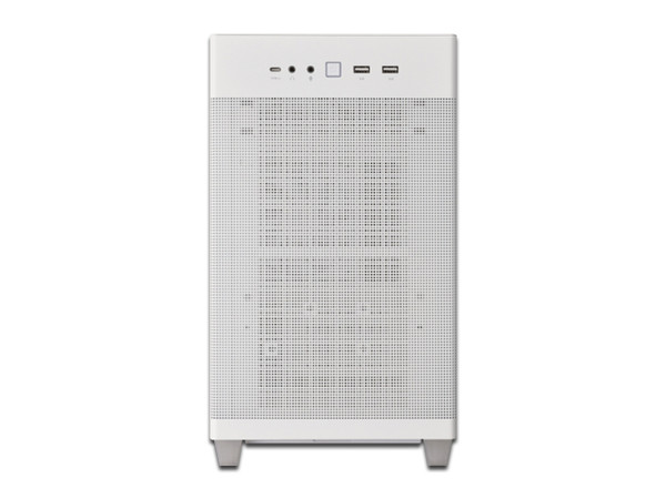 Gabinete ASUS PRIME AP201, Mid Tower, Micro-ATX, No Incluye Fuente de Poder. Color Blanco.