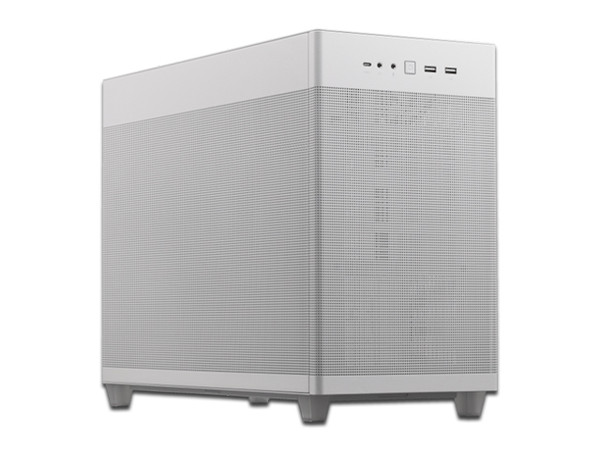 Gabinete ASUS PRIME AP201, Mid Tower, Micro-ATX, No Incluye Fuente de Poder. Color Blanco.