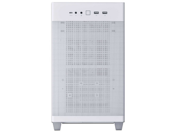 Gabinete ASUS Prime AP201, Mid-Tower, Micro-ATX, (No incluye fuente de poder). Color blanco.