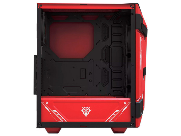 Gabinete Asus TUF Gaming GT301 ZAKU II Mid-Tower, Vidrio templado, ARGB, USB. Color Negro/ Rojo